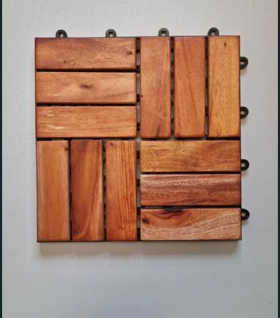 Płytki tarasowe z naturalnego drewna egzotycznego