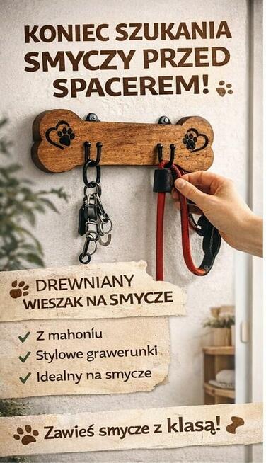 Stylowy psi wieszak