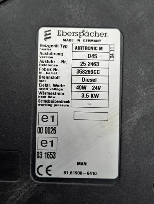 Ogrzewanie postojowe Webasto AIRTRONIC M D4S 3.5kW 81.