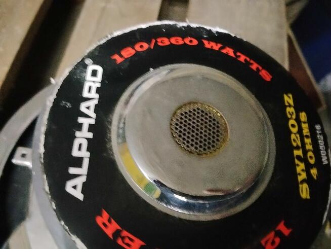 Głośnik basowy Alphard 300 mm.