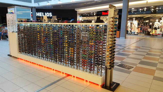 Stoisko handlowe na okulary – typu wyspa