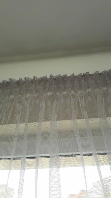 Firanka biała żakardowa trzy szlaki wys 250 x 850 szer