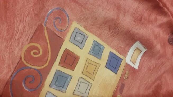 Satyna wzorzysta 150 x235 materiał tkanina