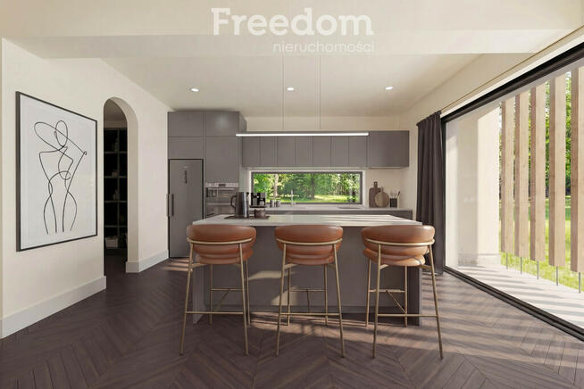 Dom przy rezerwacie przyrody.