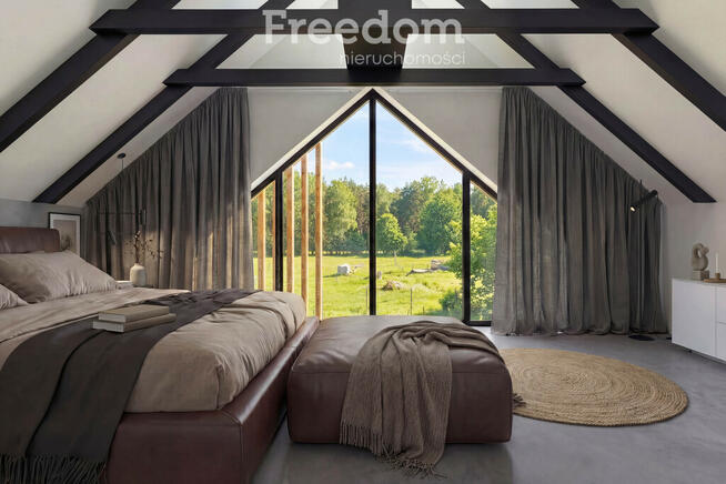 Dom przy rezerwacie przyrody.