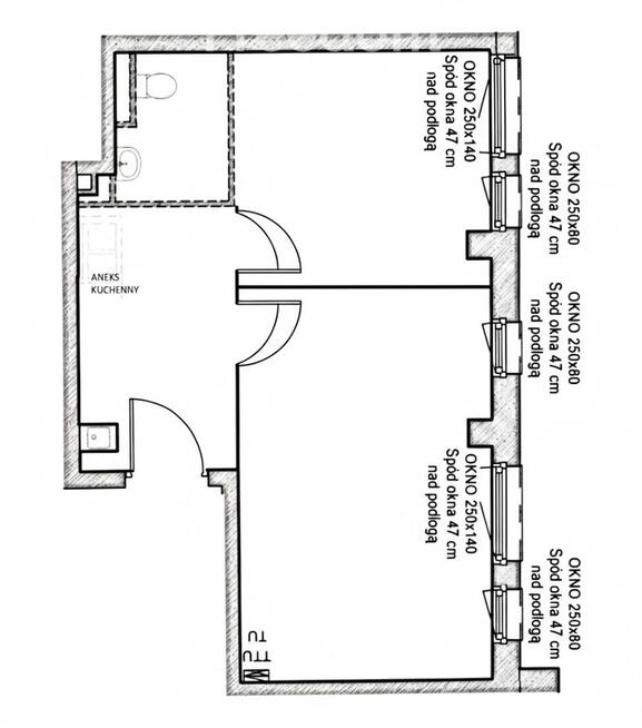 Lokal 41 m² naprzeciwko Galerii Północnej + garaż