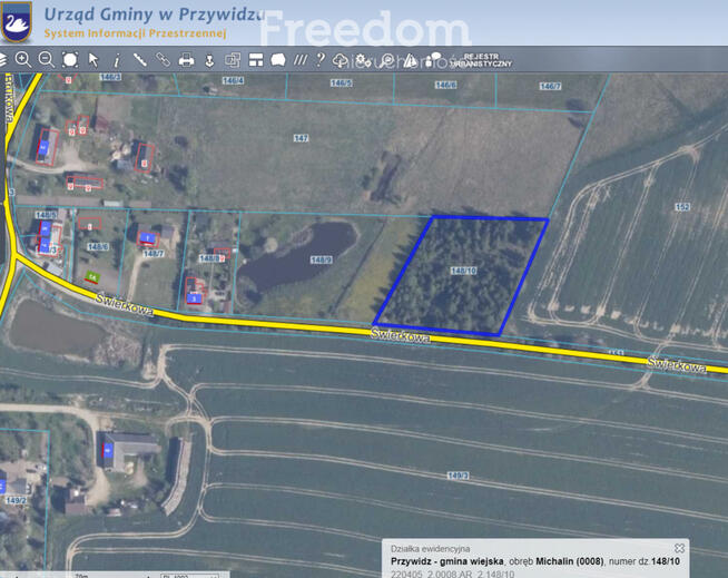 Działka z WZ pod siedlisko z kawałkiem lasu !