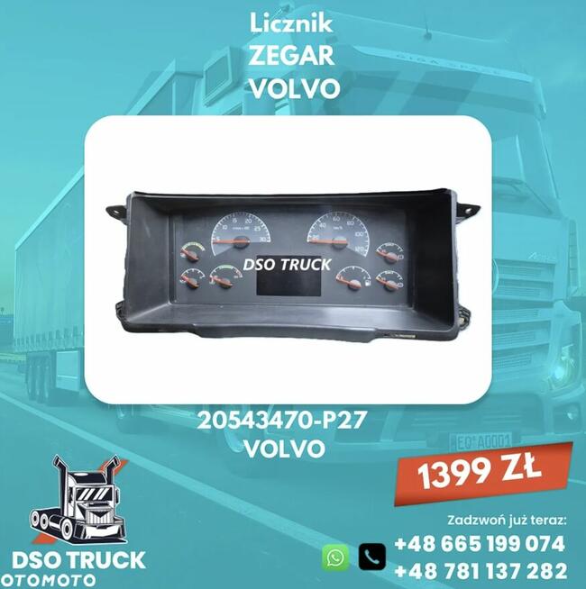 20543470-P25 20543470-P27 Licznik ZEGAR VOLVO VDO FH FM