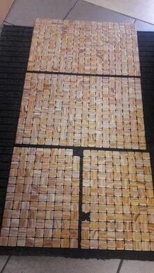 Arkusz mozaika ruda kostka wykończeniowa - glazura terakota