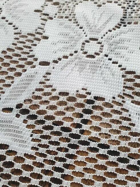 Firanka biała żakardowa 575 x 225