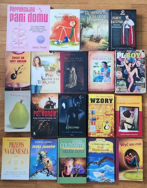 Zestaw 44 książek różnych autorów
