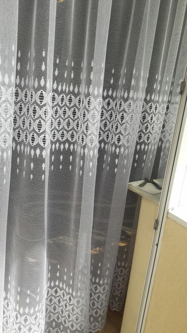 Firanka biała żakardowa trzy szlaki wys 250 x 850 szer