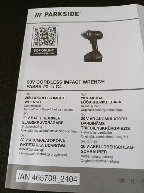 Klucz udarowy parkside