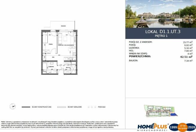 0%, Apartament nad J.Dąbie, osiedle z mariną