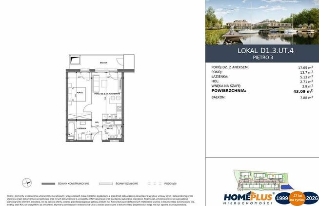 0%, Apartament nad J.Dąbie, osiedle z mariną