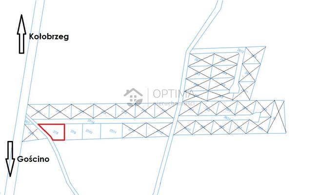 Działka rolno-budowlana Ząbrowo gm. Gościno, Akacjowa