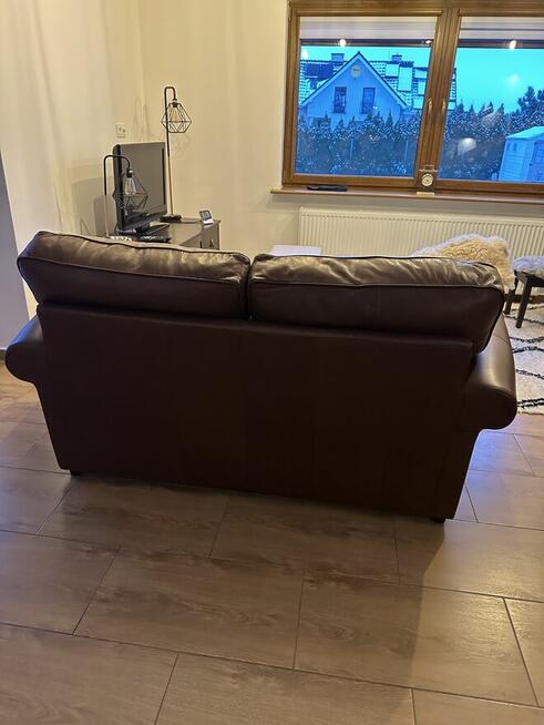 Sofy i fotel ze skory