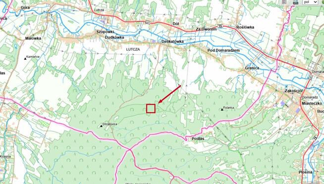 Działki rolne przy drodze - Lutcza - woj. podkarpackie