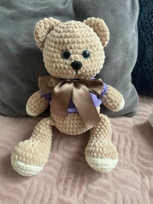 Miś pluszowy własnoręcznie wiązany