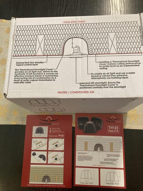 Puszka do, pod halogen, ochrona do izolacji - TH125 10 pak