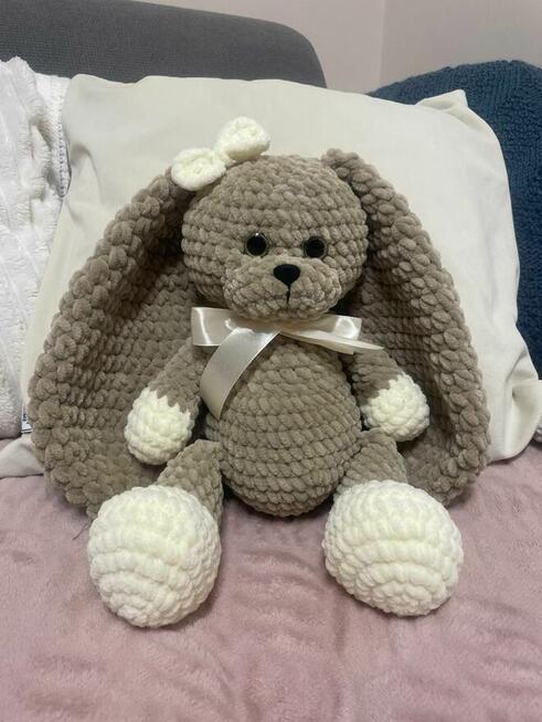 Miś pluszowy własnoręcznie wiązany