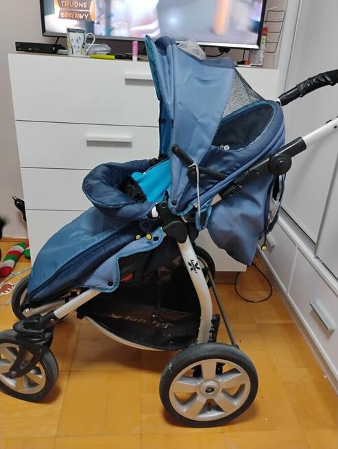 Sprzedam wózek 3w1 X-lander XA niebieski