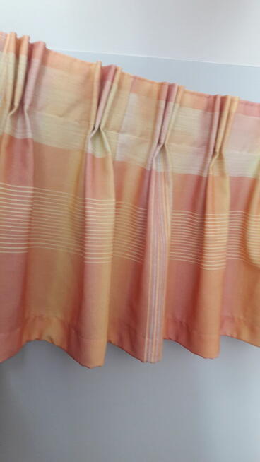 Lambrekin żółty- pomarańczowy 200 / 40 marszczony