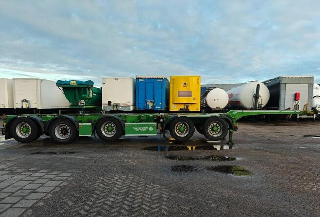 Naczepa do kontenerow 5 osiowa rozpinka podkontenerowa