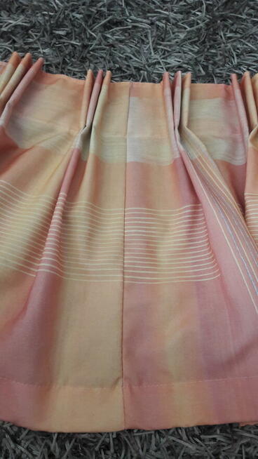 Lambrekin żółty- pomarańczowy 200 / 40 marszczony