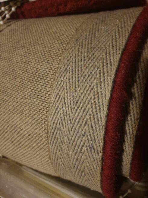 Dywan wełniany 160 x 230 czerwony srebrny