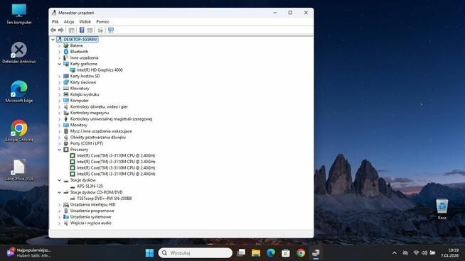 Laptop Dell 15.6 cala Windows 11 Office 2024
