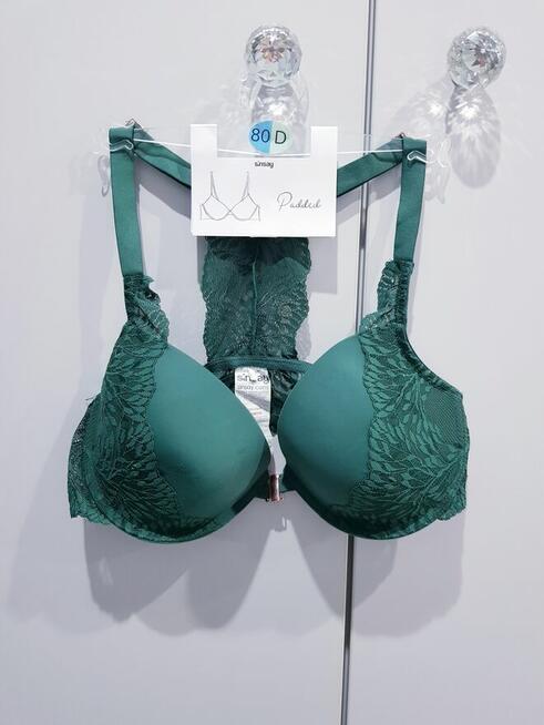 Damski usztywniany biustonosz z koronkowym tyłem SINSAY