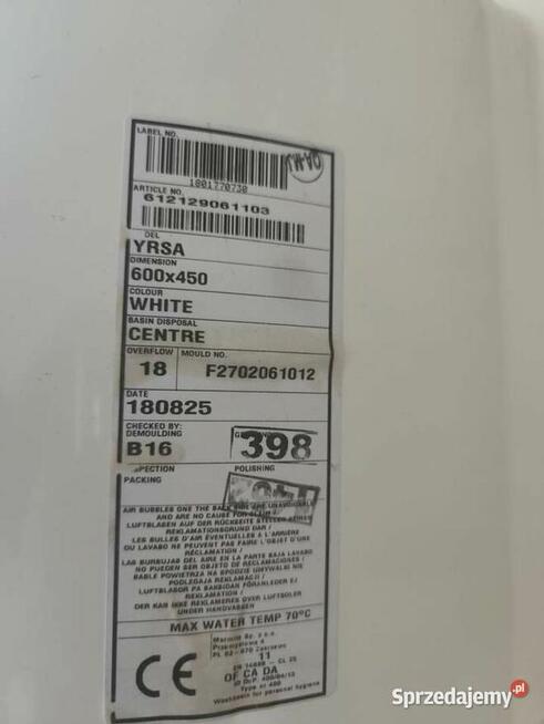 umywalna Łazienkowa Oristo nowa