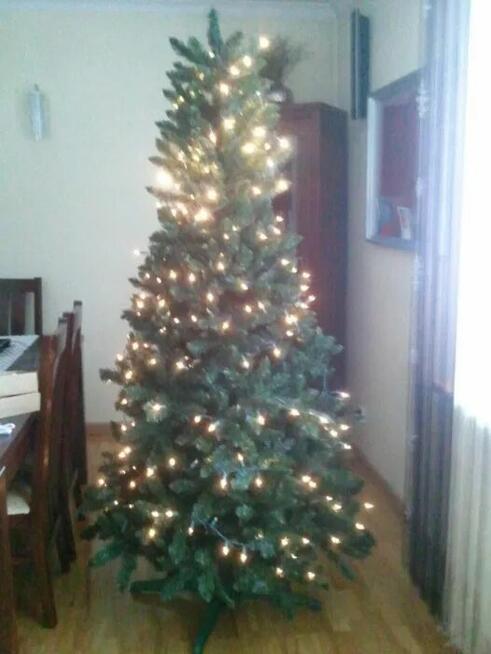 Choinka sztuczna zielona 220 gęsta