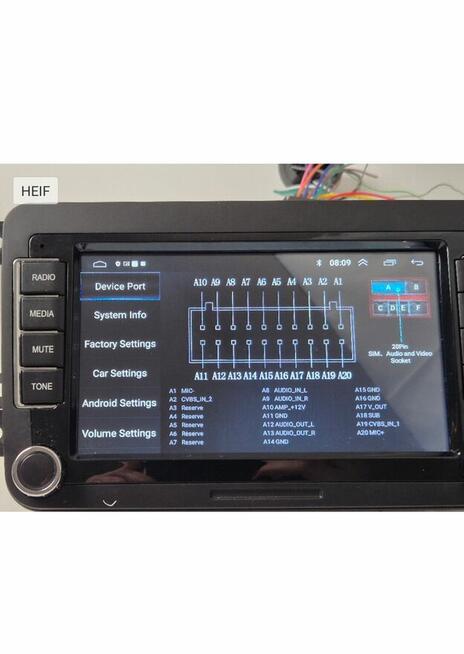 Radio samochodowe Carplay android dab do golf5,6 polo passat