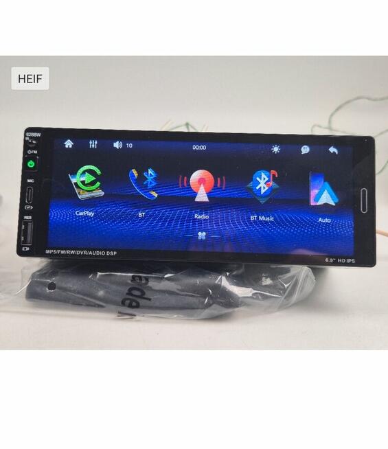 Radio samochodowe 1Din Android auto Carplay 6,9