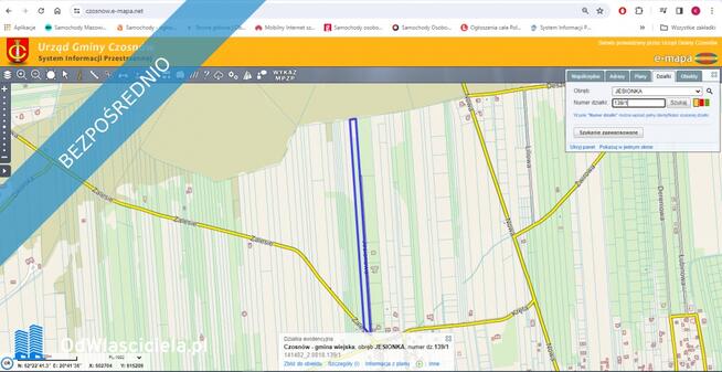 1/2 udziału w dużej działce, budowlano- siedliskowa okazja !