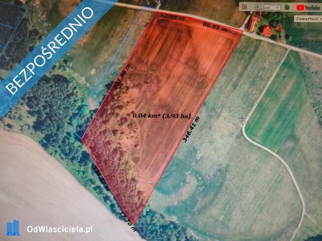 Duża działka w pięknej okolicy