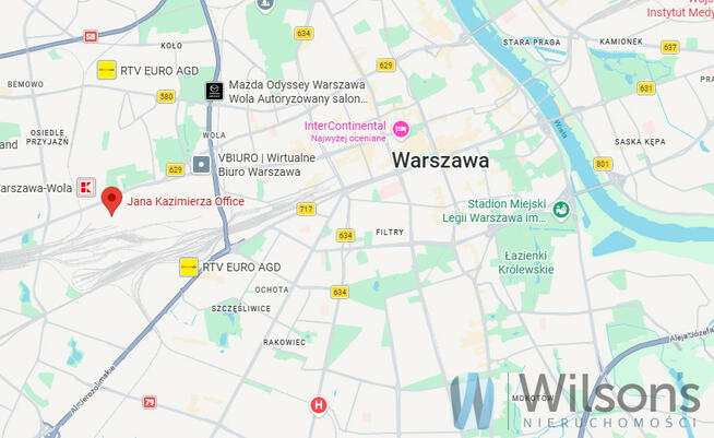 Lokal użytkowy Warszawa gm. Wola Wola, Odolany, Jana Kazimierza