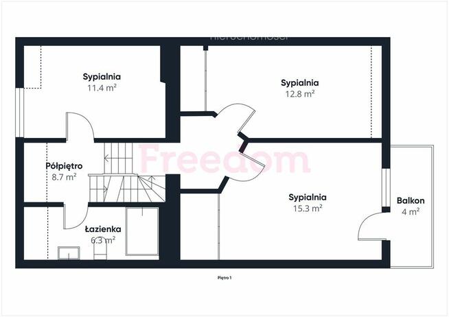 Szeregowiec z ogrodem i poddaszem |Olsztyn Mleczna