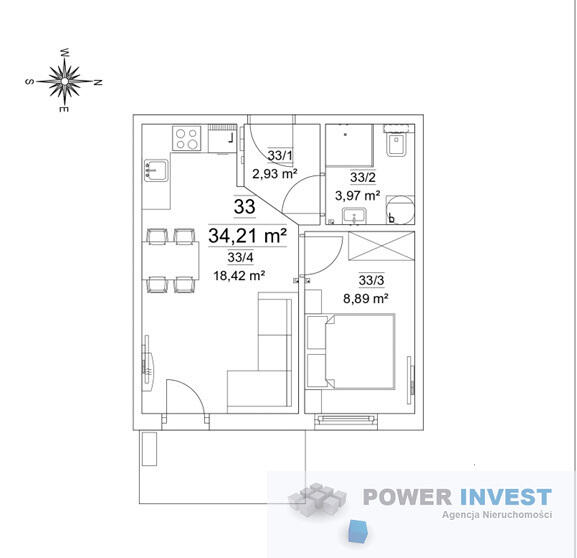Komfort, zieleń i przestrzeń –2 pokoje z balkonem