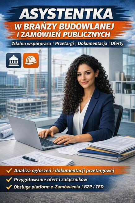 Szukam pracy / biuro, budowlanka ,przetargi, zamówienia publ