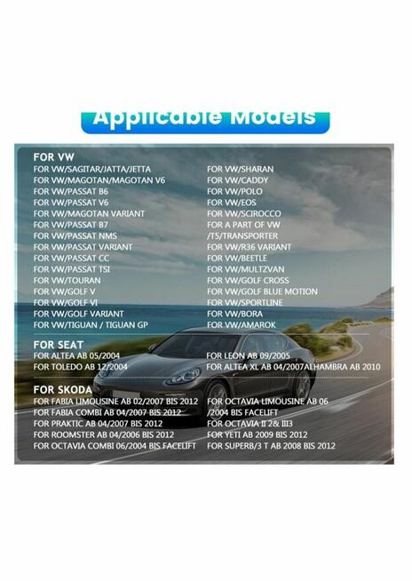 Radio samochodowe Carplay android dab do golf5,6 polo passat