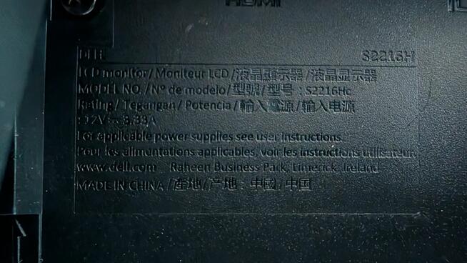 Monitor Dell S2216H 22 | IPS | Full HD | Cienkie ramki