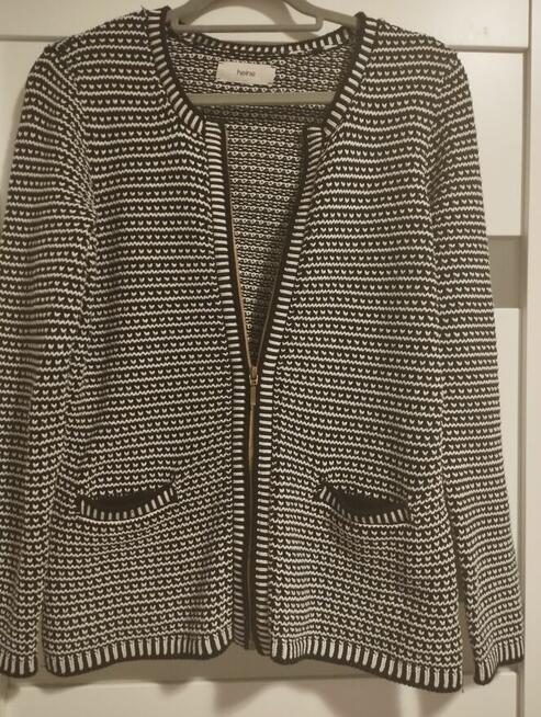 Sweter damski młodzieżowy zapinany na zamek