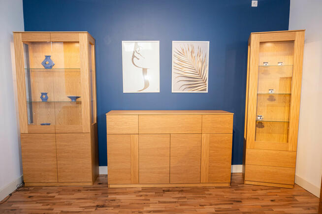 Zestaw Mebli 2xWitryna, 2xKomoda, Szafa, Kolekcja 2022