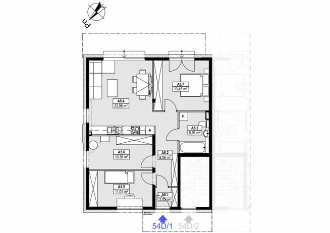 Mieszkanie piętrowe z tarasem na dachu | Apartamenty Zalesie