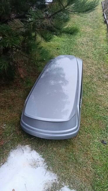 Box dachowy bagażnik Audi line 600 platinum glossy jak nowy