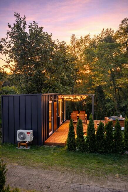 Domki nad Wisłą z prywatną balią i tarasem – 2h od Warszawy