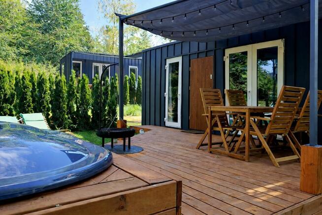 Tiny House nad Wisłą z prywatną balią – 30 min od Kazimierza